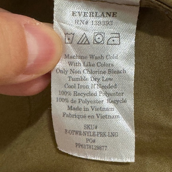Everlane Olive ReNew Jacket Size S - Picture 5 of 5